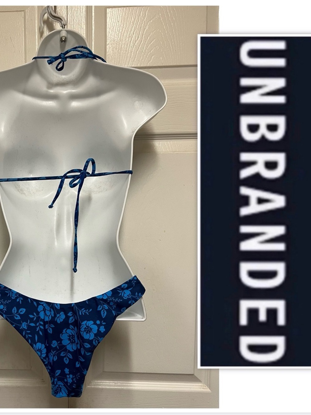 UNBRANDED Blue Floral Bikini Set - Picture 2 of 9